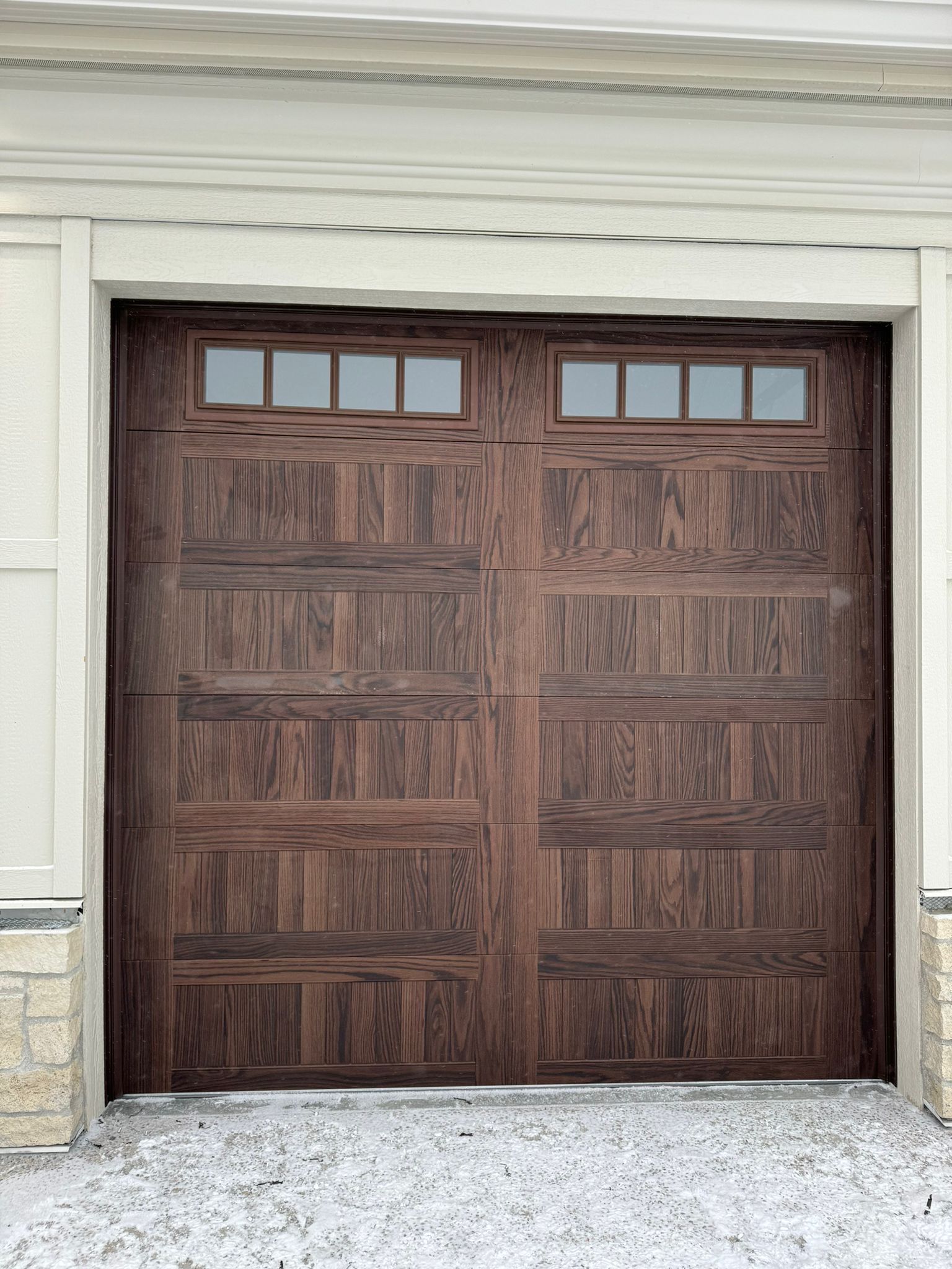 Garage door installation