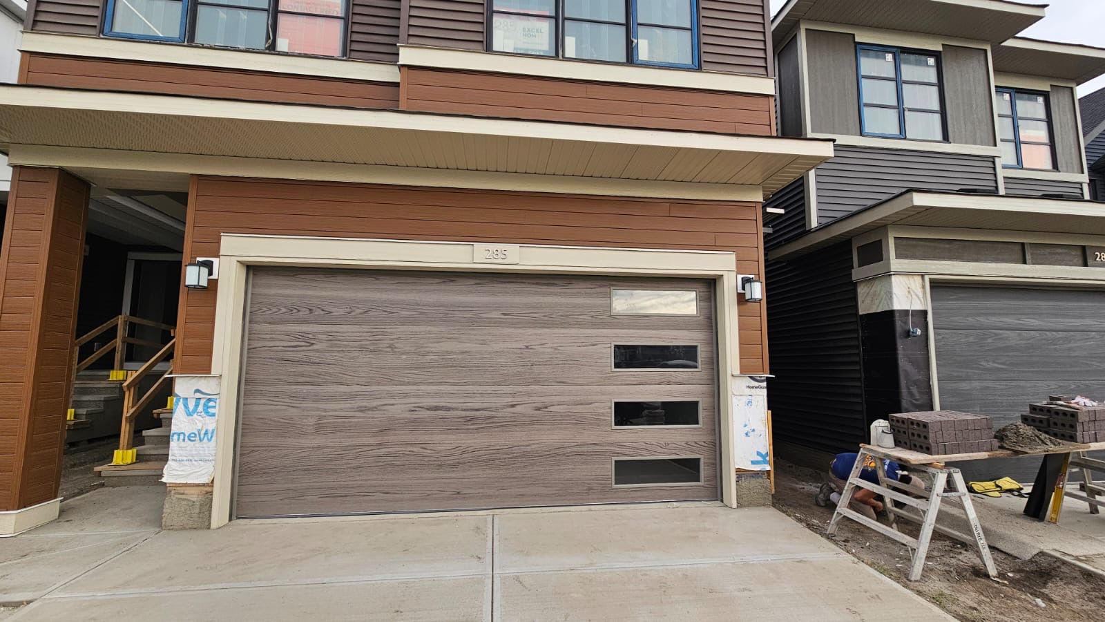 Garage door installation