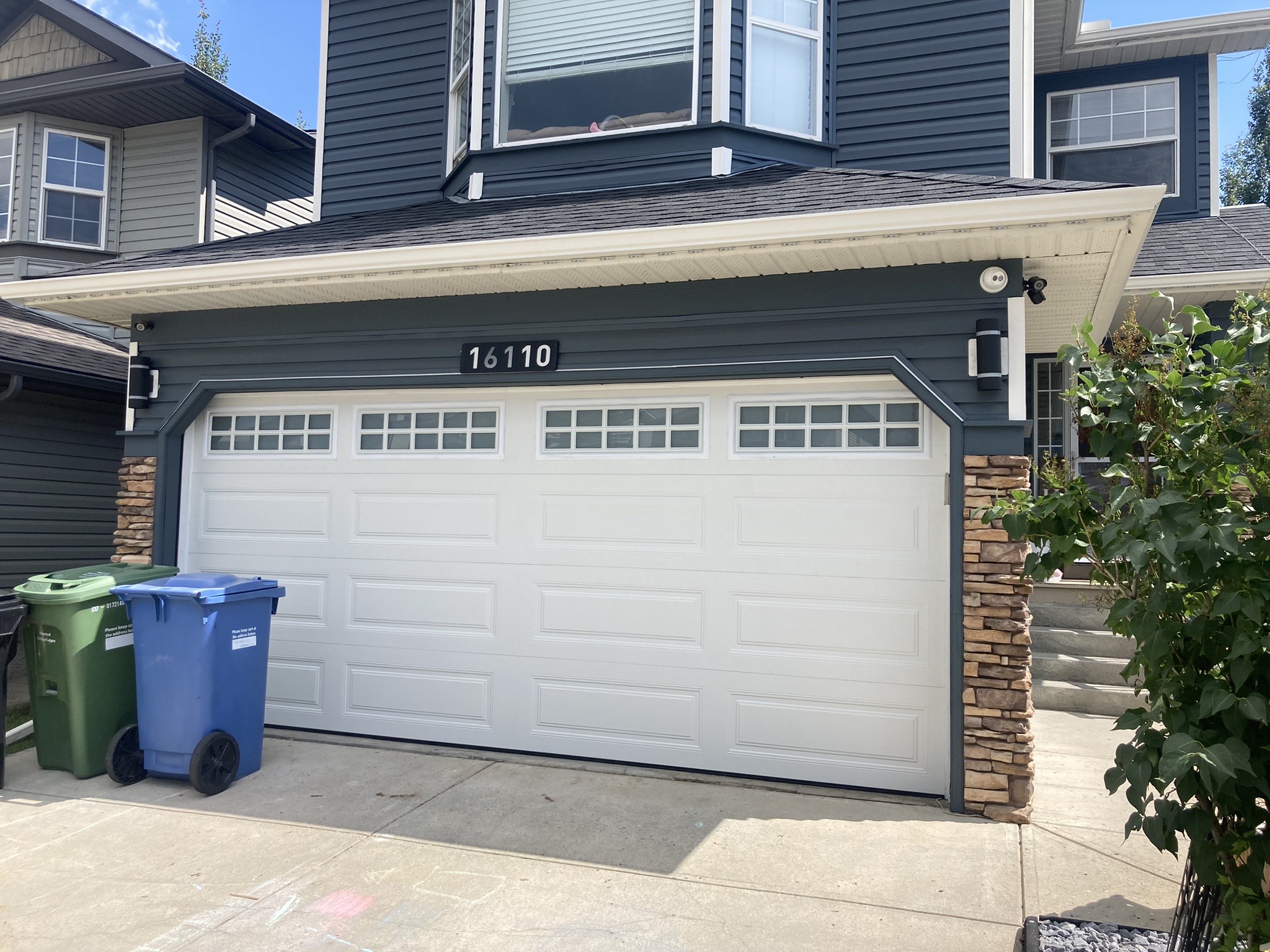 Garage door installation