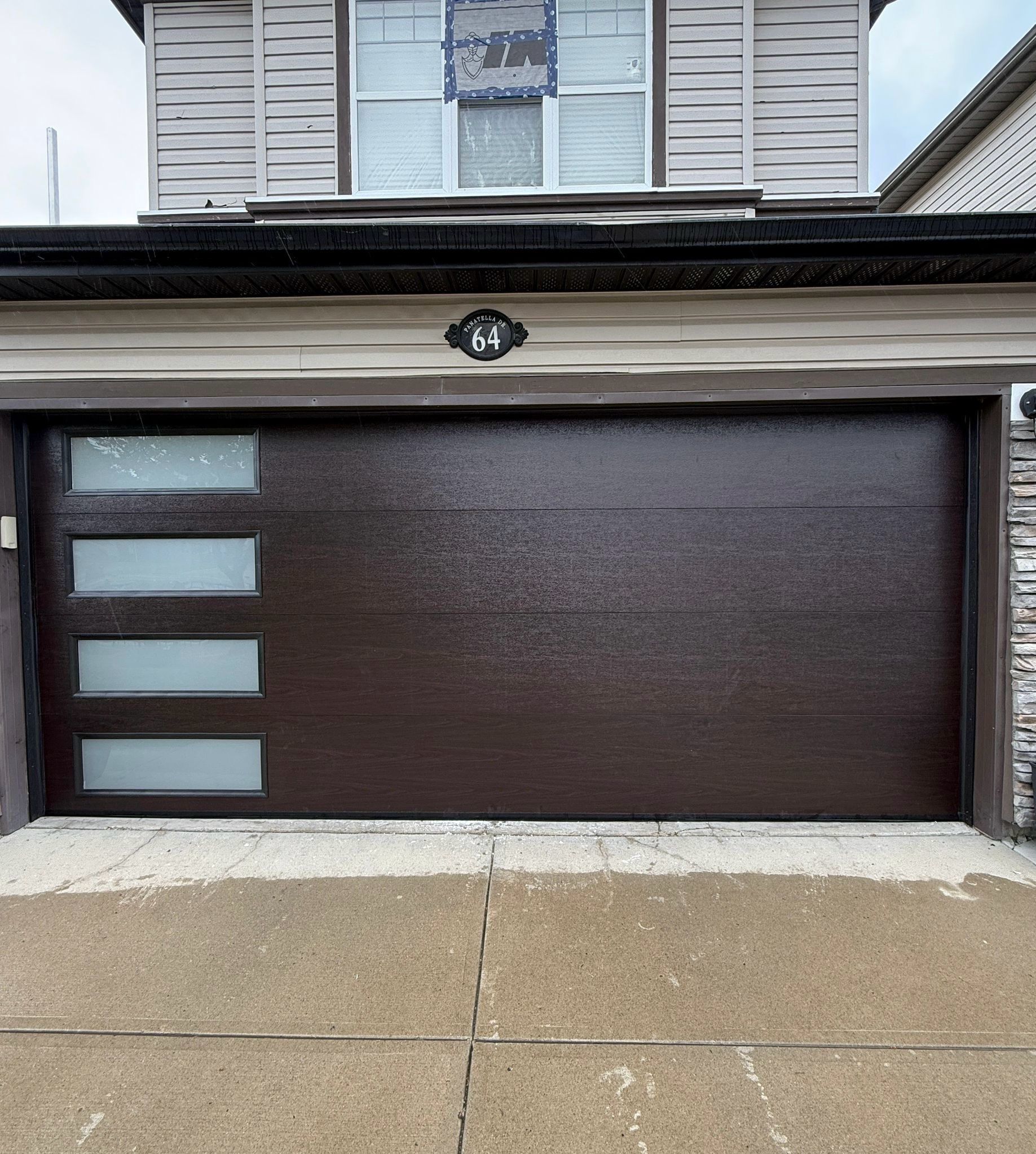Garage door installation